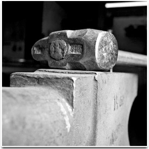 Blacksmiths Anvil and Hammer